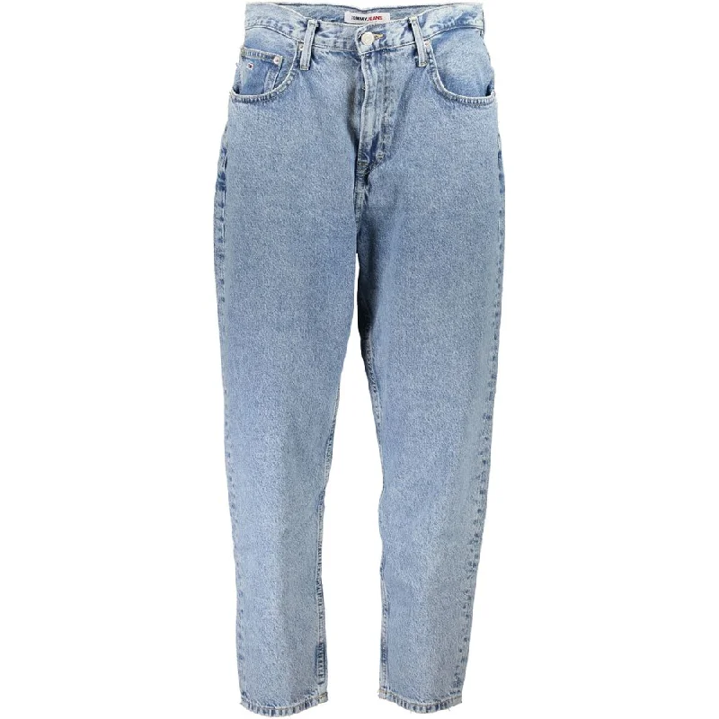 Tommy Hilfiger blue Cotton Jeans & Women's Pant Trendy Bootcut High-Waisted Jeans