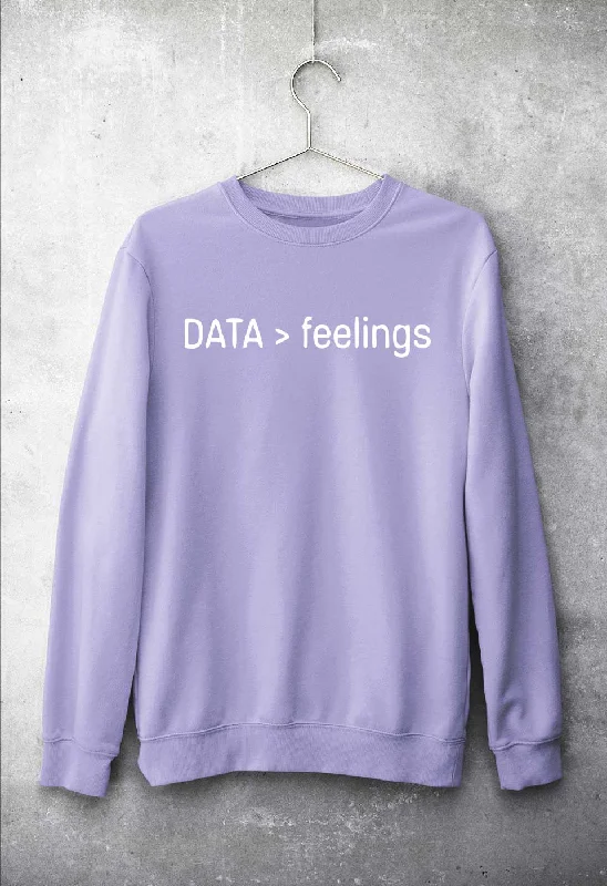 Data Unisex Sweatshirt for Men/Women Hoodie with Oversized Fit Loose Comfortable