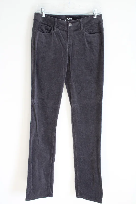 Ann Taylor LOFT Gray Corduroy Pants | 4/27 Comfy Cargo Trousers