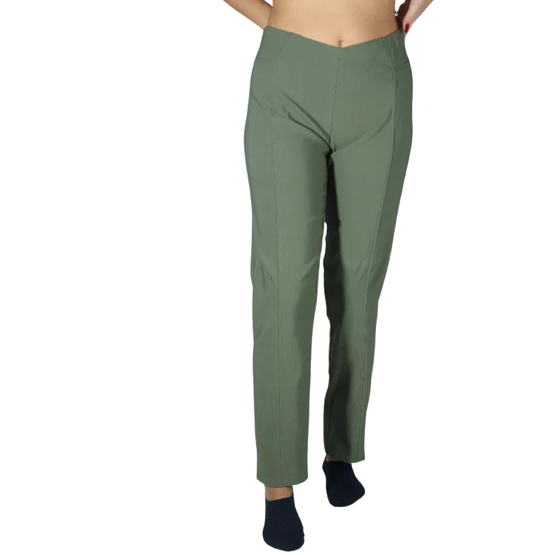 TWISTER - Straight leg pants Chic Checkered Pants