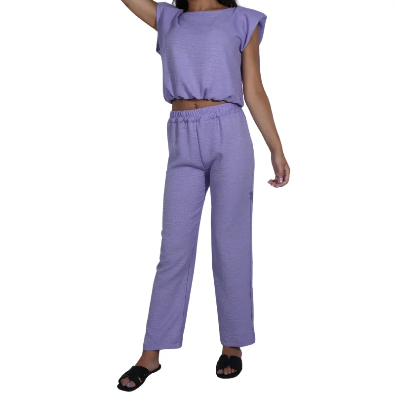 2 PC Pant And Top Set Casual Sweatpants Style