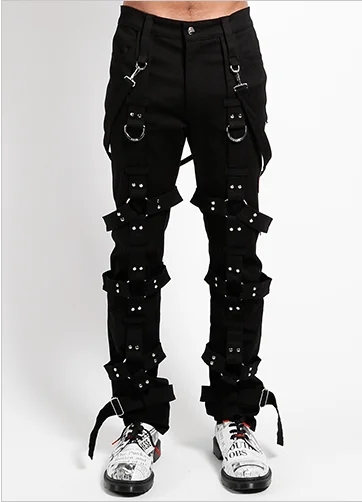 HARNESS PANT - BLACK Classic Straight-Leg Pants