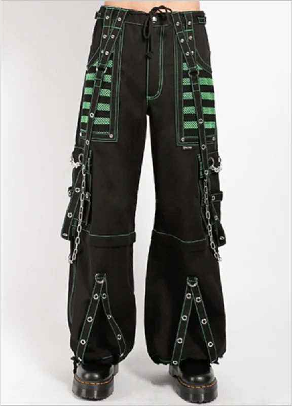 Tripp BLACK/GREEN ELECTRO PANT Warm Wool Trousers