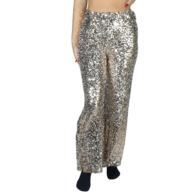 Sparkle slip on pants Classic Pleated Pants