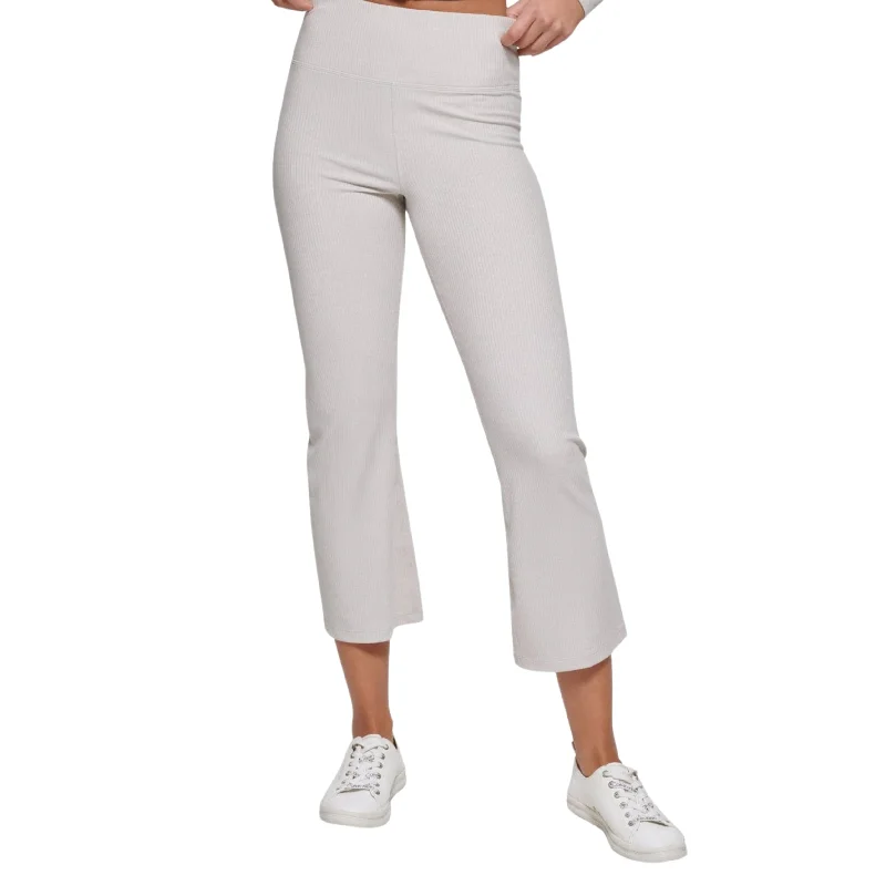 CALVIN KLEIN - Ribbed Knit Ankle Pants Comfortable Cargo Pants