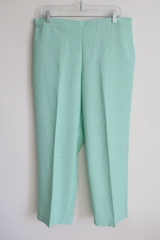 Alfred Dunner Blue Green Pants | 16 Fashionable Sporty Pants