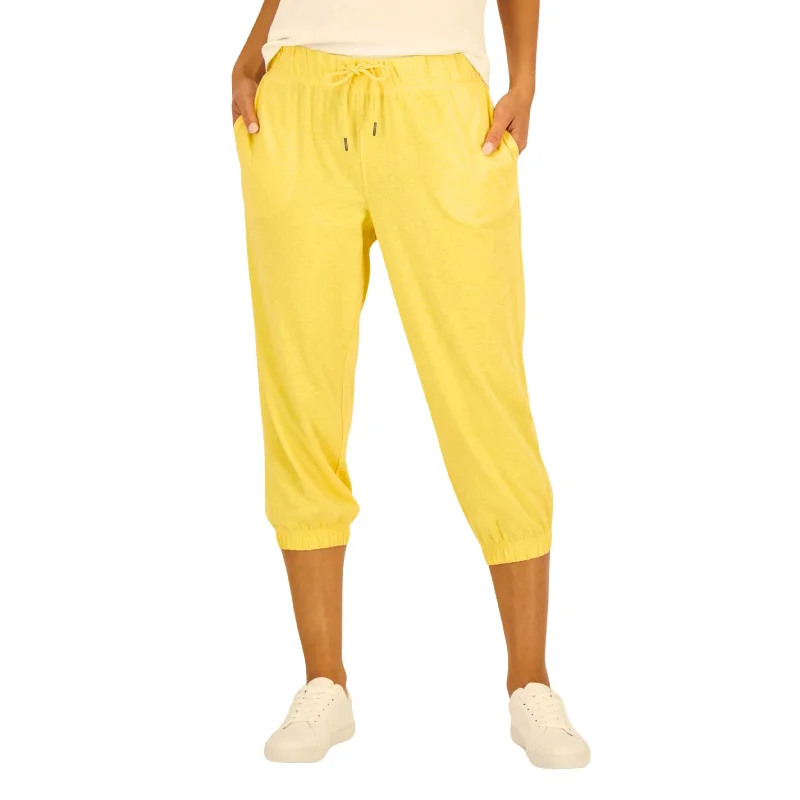 IDEOLOGY - Retro Recycled Capri Pants Chic Faux Leather Pants