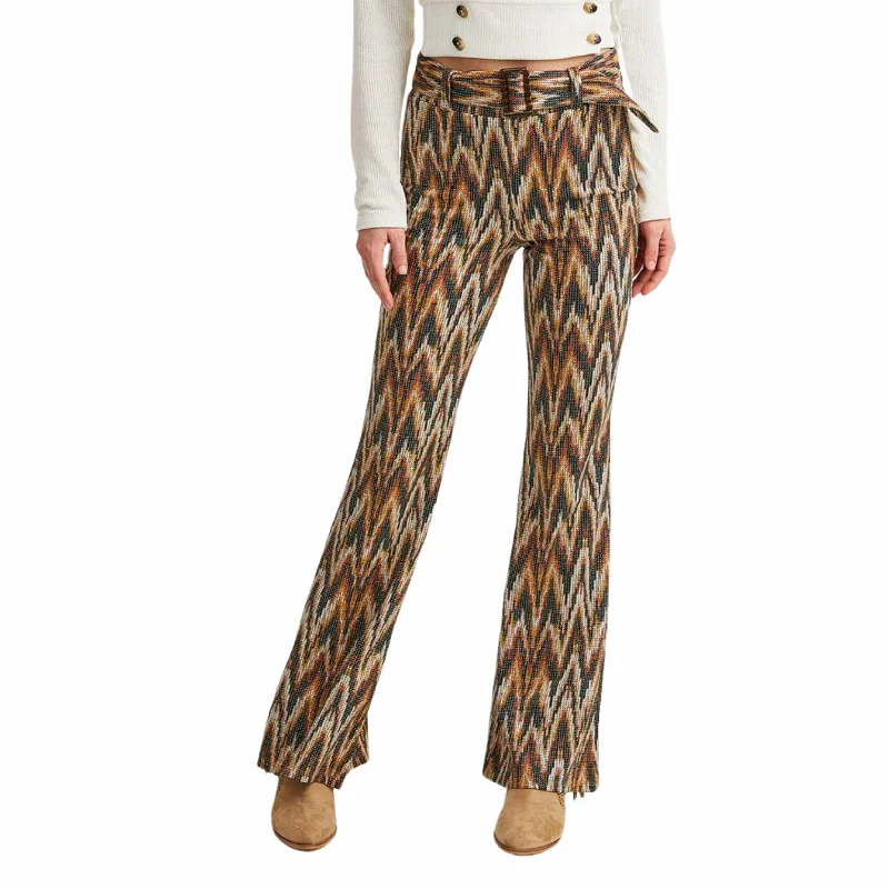 OXXO - Belted Flare pants Casual Track Pants