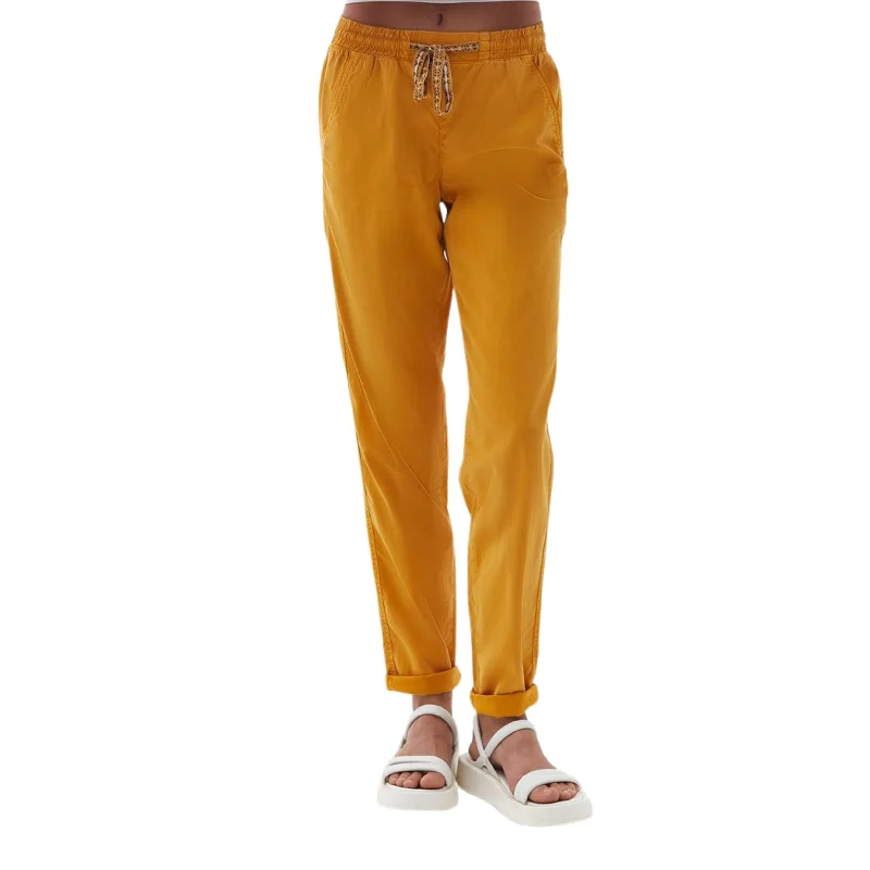 OXXO - Cuffed pants with textured waistband Soft Cotton Pants