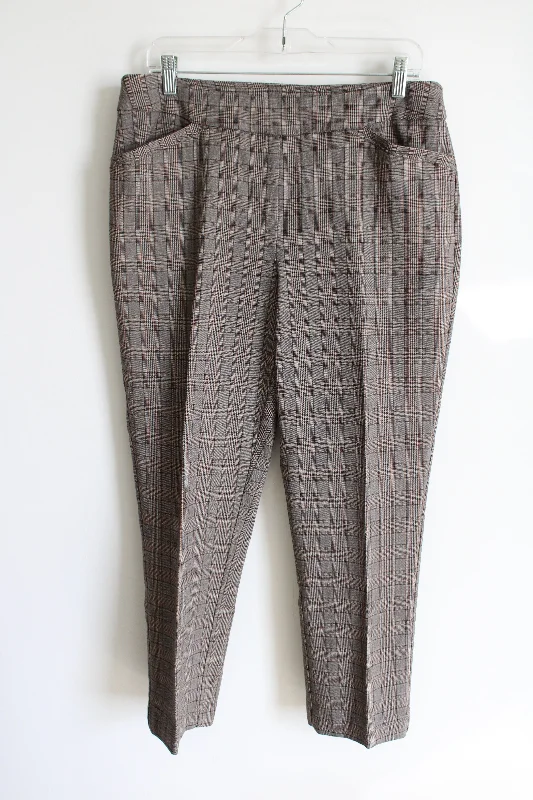 Christopher & Banks Brown Plaid Pants | 14 Comfortable Fleece Pants