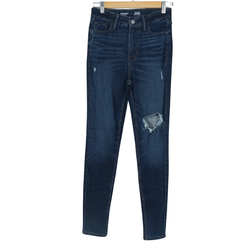 OLD NAVY - Extra high rise Super skinny denim pants High-Waist Jogger Pants