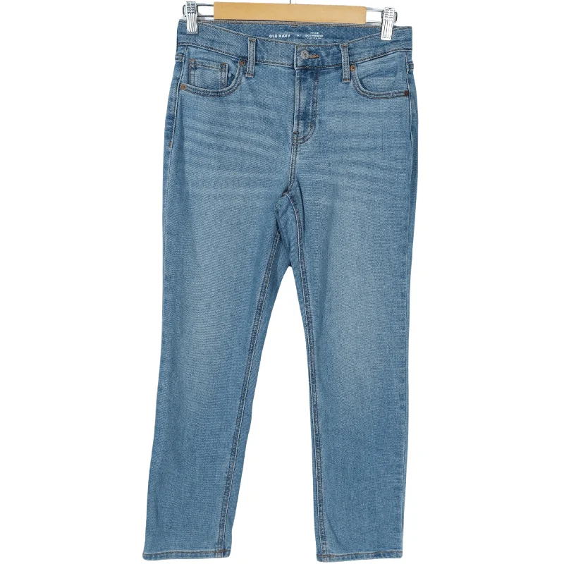 OLD NAVY - Mid rise boyfriend denim pants Classic Bootcut Trousers