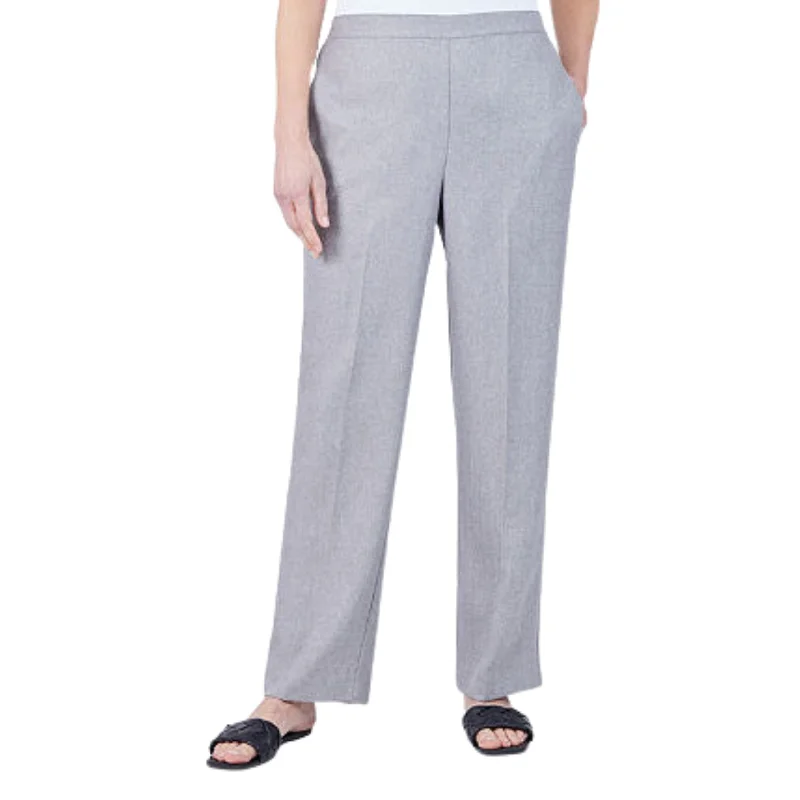 ALFRED DUNNER -  Straight Pull-on Pants Classic Flared Pants