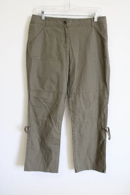 New York & Co. Olive Green Khaki Lightweight Pant | 8 Comfortable Denim Leggings