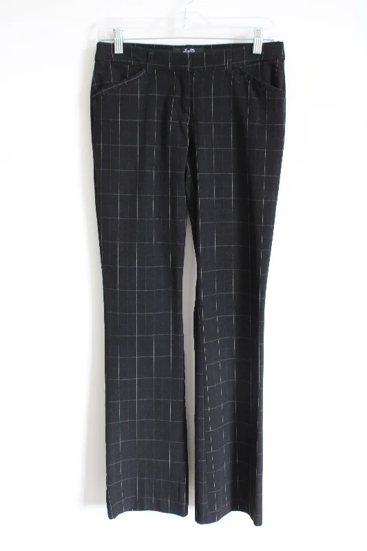 Leighton Black White Windowpane Pant | 3 Classic Pleated Pants