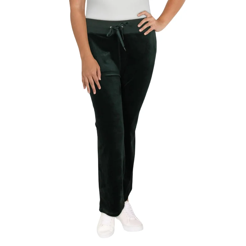 CALVIN KLEIN - Stretch Pull on Wide Leg Sweat Pants Trendy Tapered Pants