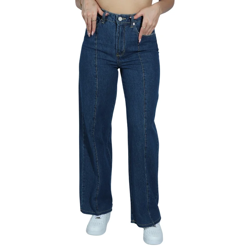 INDIGO REIN - High Rise Flared Pants Soft Stretch Pants