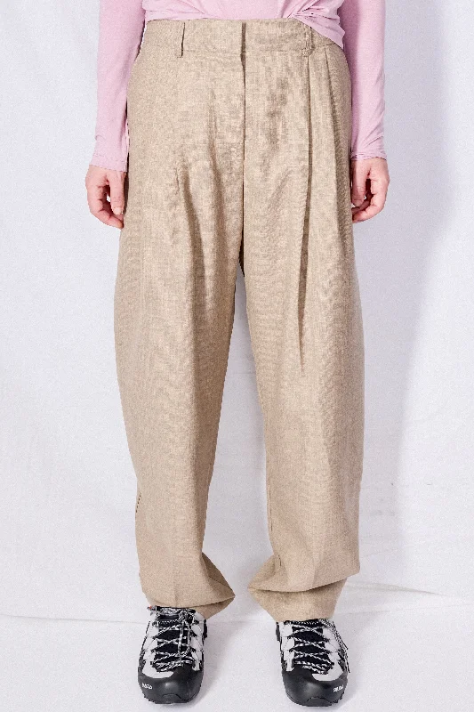 Straw Melange Sperro Pant Fashionable Button-Up Pants