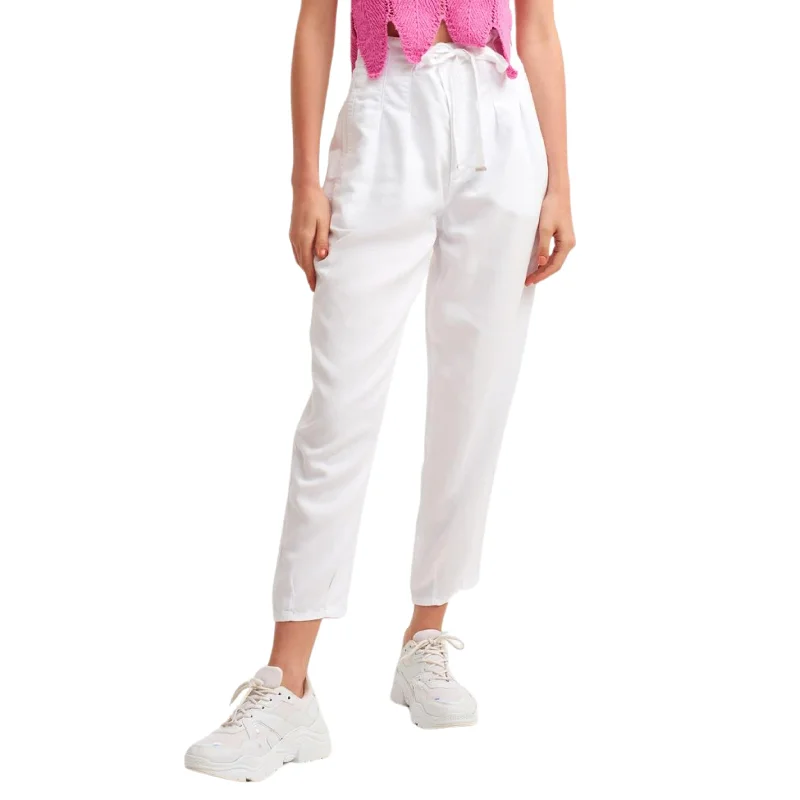 OXXO - Slouchy Pants With drawstring Detail Classic Straight-Leg Pants