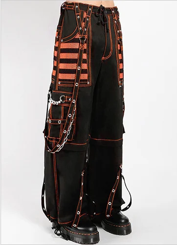 ELECTRO PANT - BLK/ORG Stylish Casual Pants