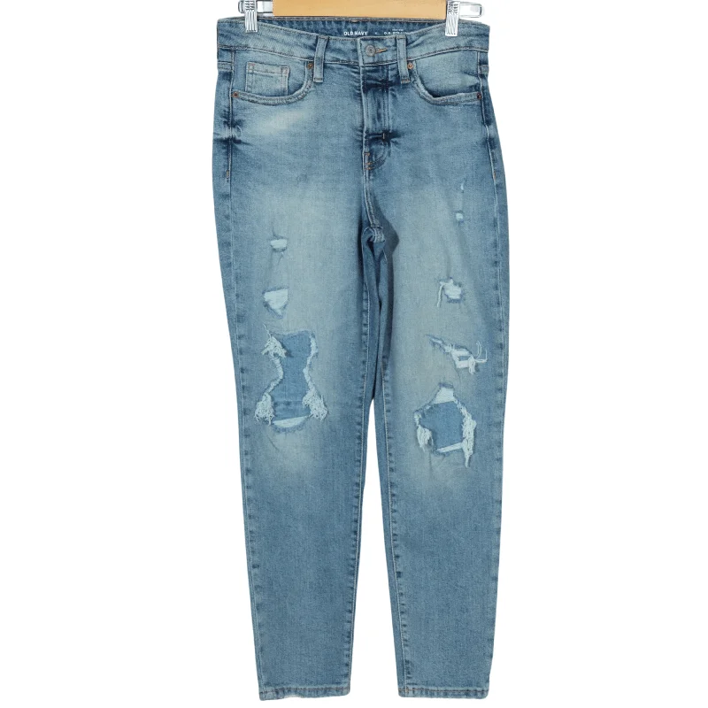 OLD NAVY - High rise straight denim pants Comfortable Denim Trousers