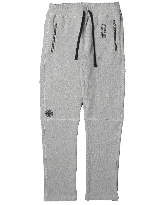 Grey Sweat Suit Pant Chic Checkered Pants