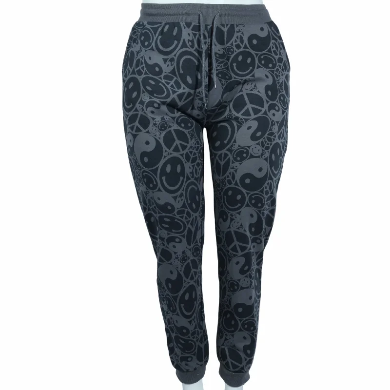REBELLIOUS ONE - Elastic Waist Pants Comfortable Jogger Trousers