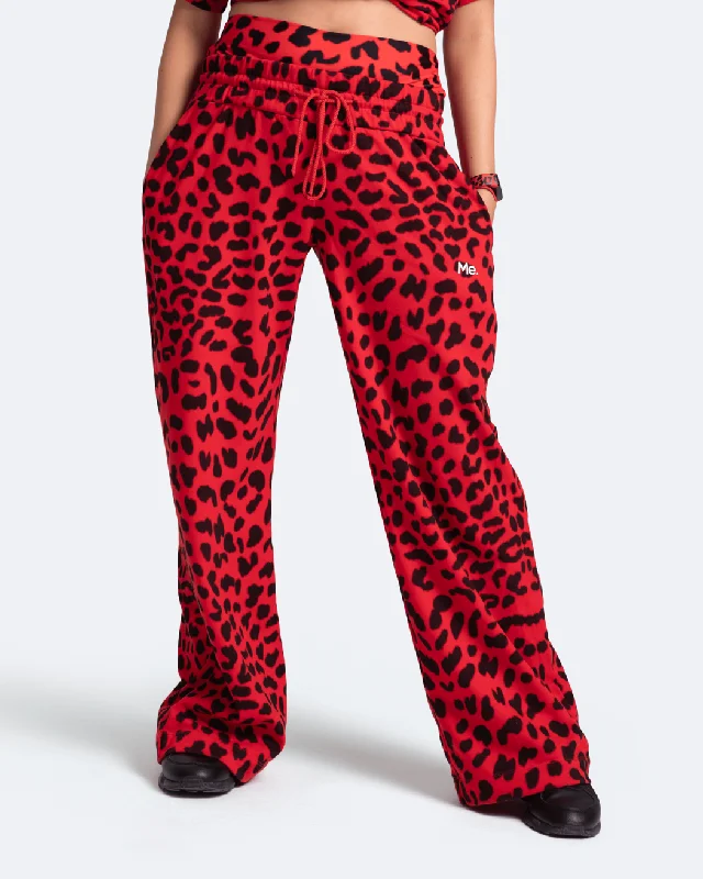 Tummy Control Wide Leg Pants High-Waist Jeans