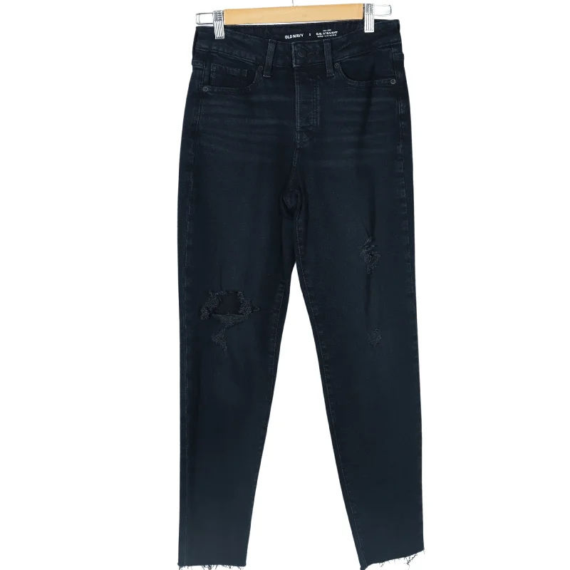 OLD NAVY - O.G Straight high rise denim pants Chic Black Leggings
