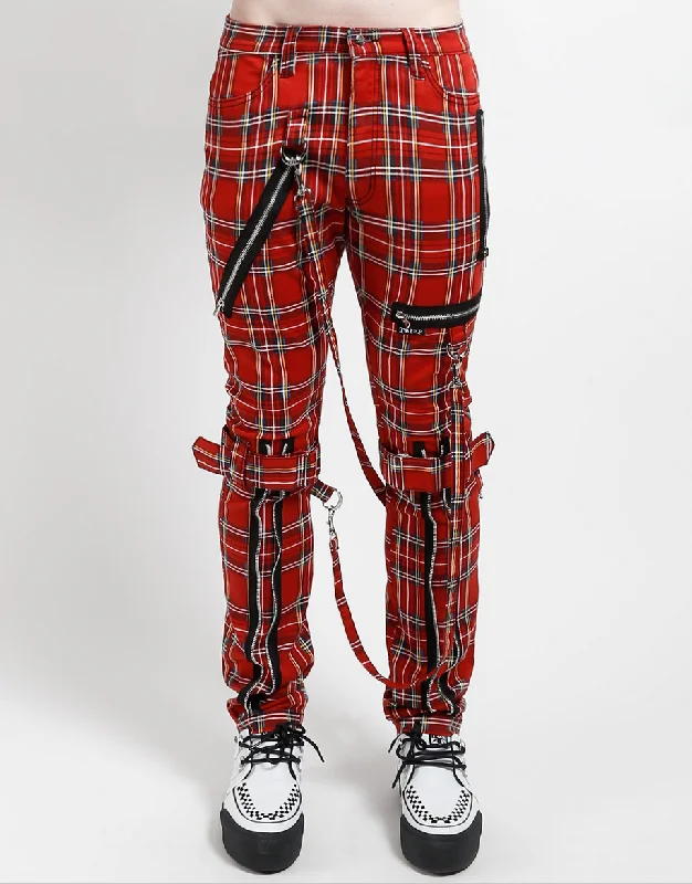 BONDAGE PANT - RED PLD Soft Stretch Trousers