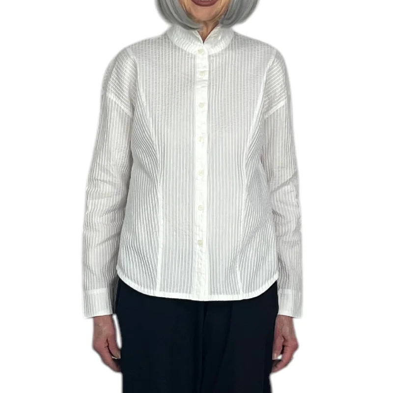SHORT SHAPED SHIRT Houndstooth Herringbone Solid
