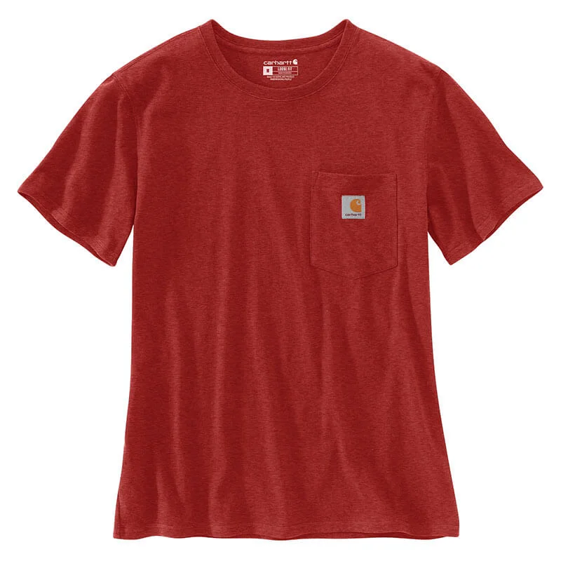 103067 - Carhartt Women's WK87 Workwear Pocket SS Tshirt Satin Blend Silk Blend Wool Blend