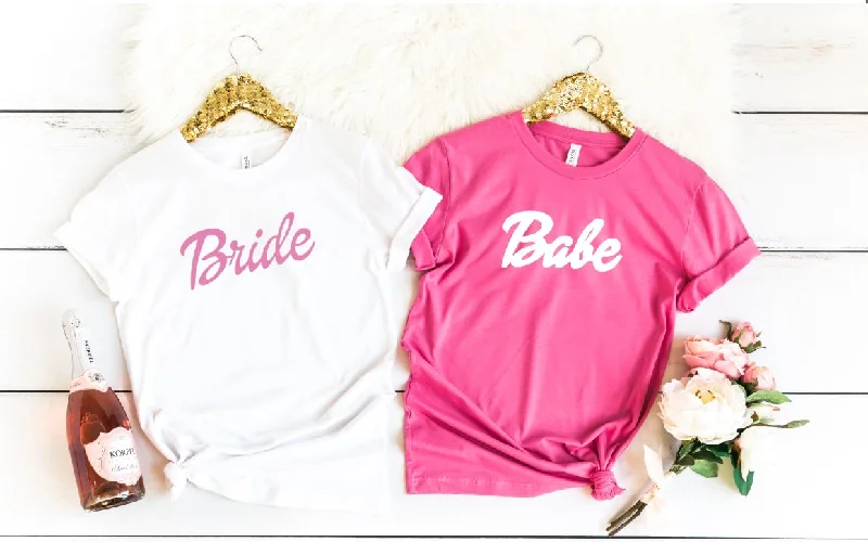 Barbie bride bachelorette shirt Print Jacquard Patchwork