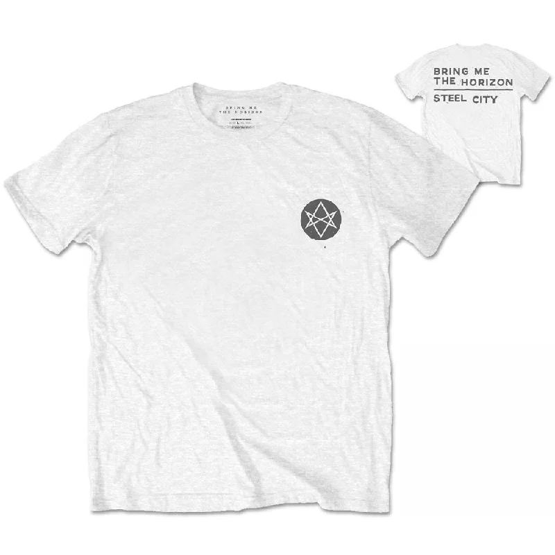 BRING ME THE HORIZON Attractive T-Shirt, Distorted Boxy Fit Fitted Loose