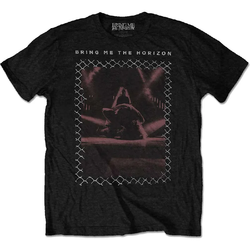 BRING ME THE HORIZON Attractive T-Shirt, Fenced Solid Print Embellished