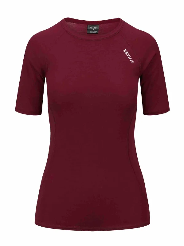 Brynje Classic Womens’ Merino Wool T-Shirt Lace Blend Ribbed Blend Corduroy Blend