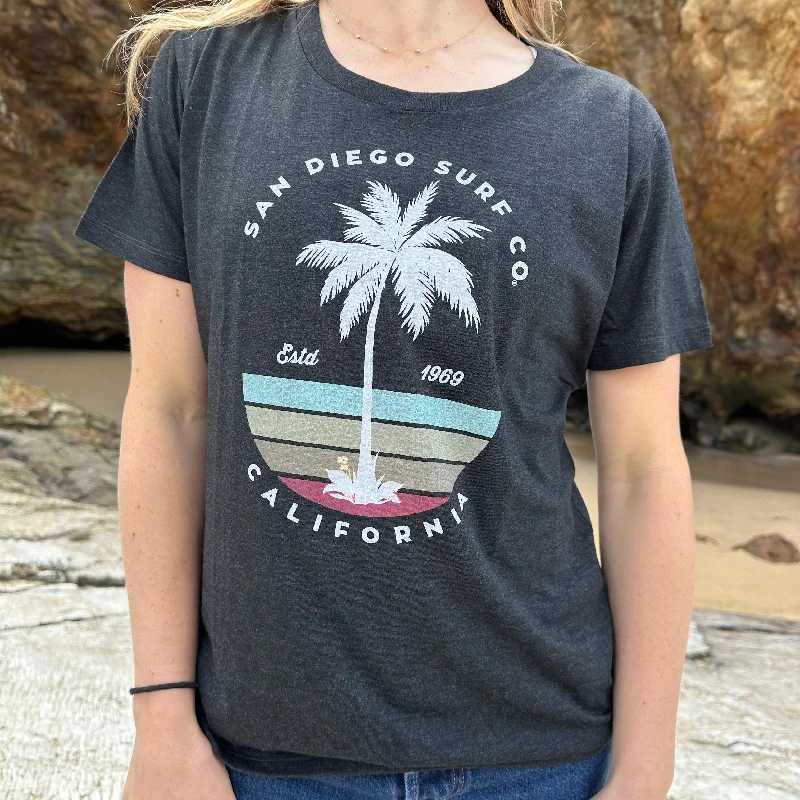 Cadbury Womens San Diego Surf Co. Tee Lace Blend Ribbed Blend Corduroy Blend