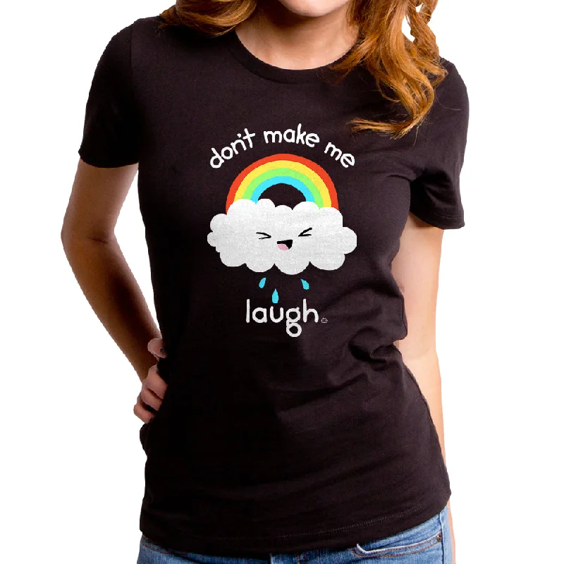 Don't Make Me Laugh Women's T-Shirt Mesh Canvas Denim