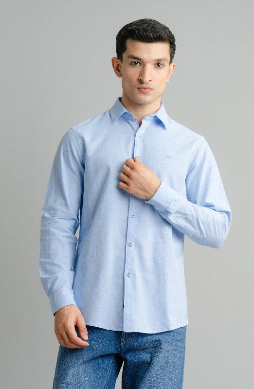 Oxford Shirt Full Sleeves Front Pockets Side Pockets Patch Pockets