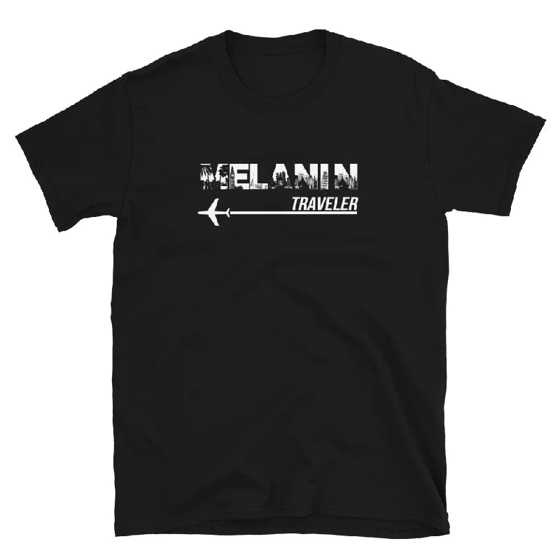 Melanin Traveler T-Shirt Thin T-Shirt Open Front Quick Dry