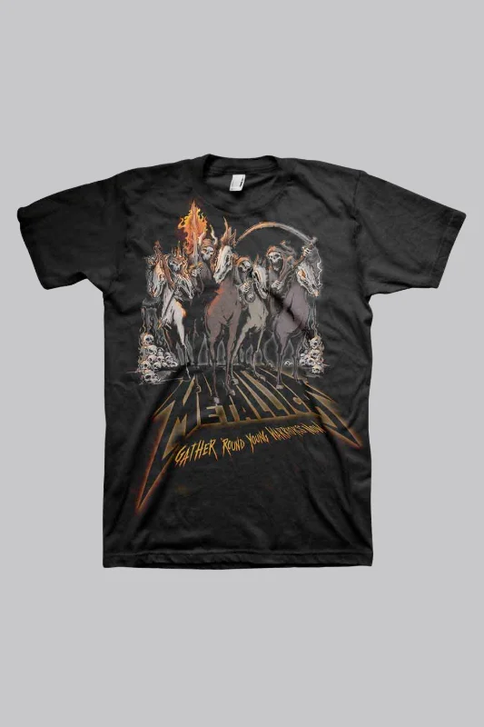 Metallica 40th Anniversary Horsemen Shirt Chenille Fabric Brocade Fabric Lace Fabric