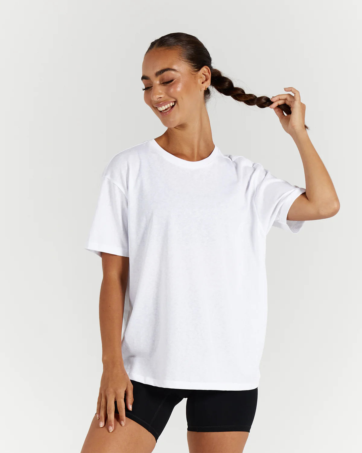 Muscle Republic | Base Tee - White Collared Crew Neck Turtle Neck