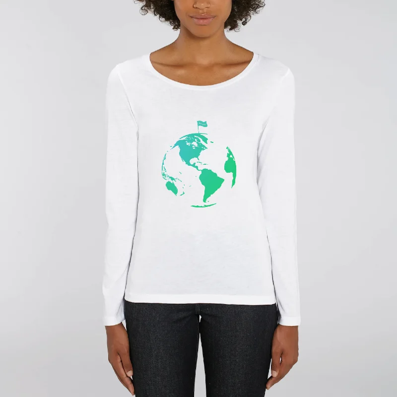 Nord | SINGER - T-shirt Femme manches longues Print Jacquard Patchwork