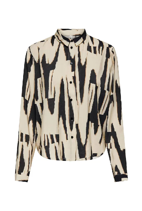 ONLY MILA LIFE LS SHIRT Print Jacquard Patchwork