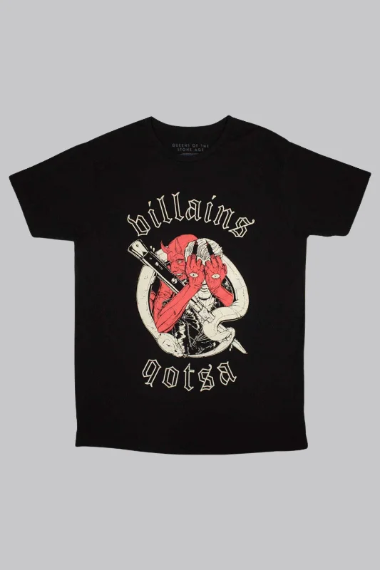QOTSA Villain Shirt Spandex Blend Rayon Blend Denim Blend