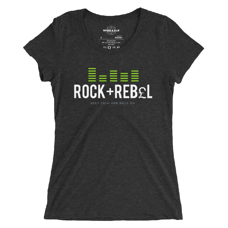 Rock+Reb£llion EQ Verde Women's Tri-Blend Slim Fit T-Shirt Welt Pockets Slit Pockets Flap Pockets