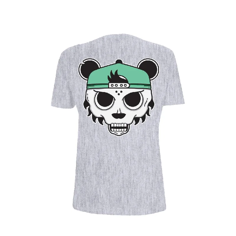Skull Panda Unisex Tee Chenille Fabric Brocade Fabric Lace Fabric