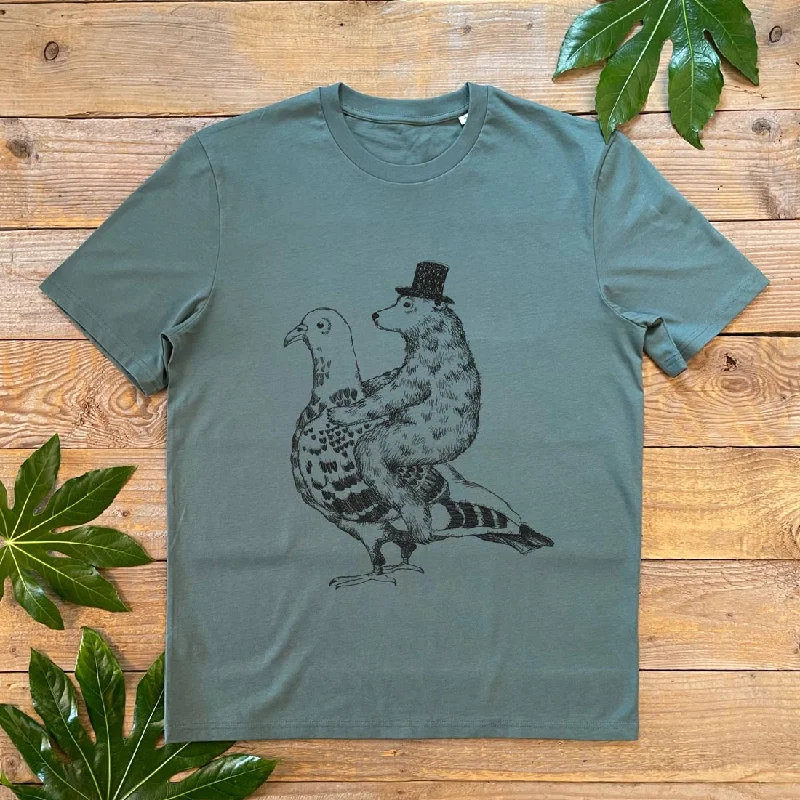 The Lone Ranger - Pigeon T-Shirt Collared T-Shirt Boat Neck A-Line