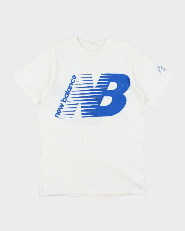 Vintage 1987 New Balance T-shirt - L Thin T-Shirt Open Front Quick Dry