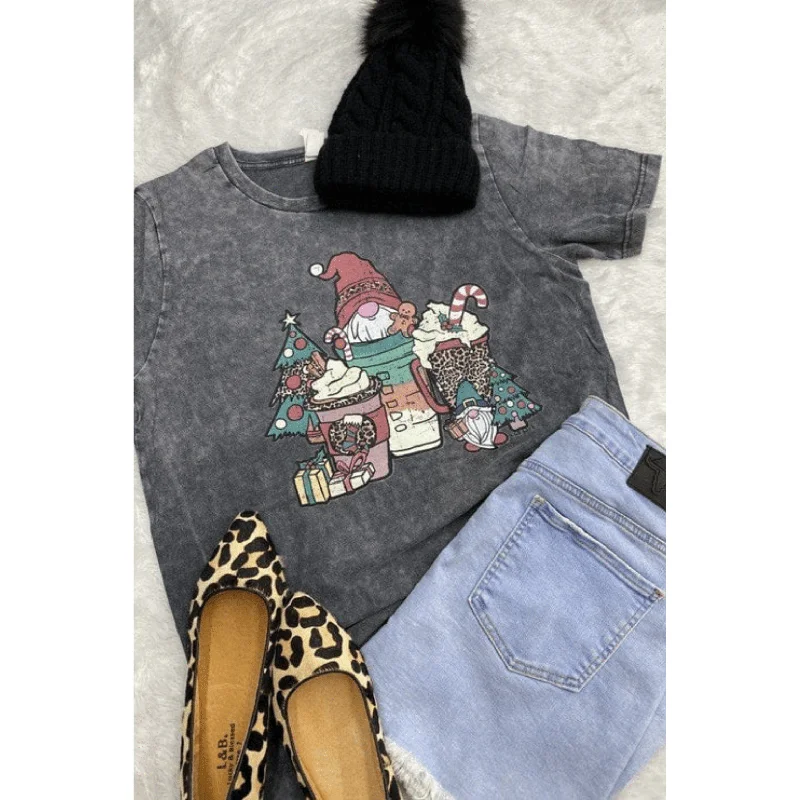 Wash fraps t-shirt Cozy Warm Stylish